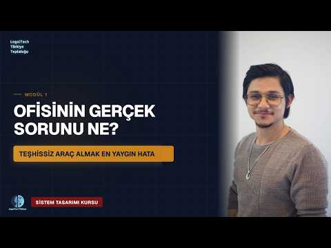 Hukukta Sistem Tasarımı ve Legal Design Kursu (İlk Bölüm)
